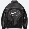 Spring 2025 Leather Bomber Jacket Back Image