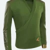 Star Trek Strange New Worlds Christopher Pike Green Jacket Front Image