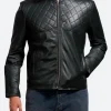 Stephen Amell Leather Jacket Full Image