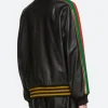 Strawberry Leather Track Jacket Back Image