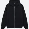 Stussy Beach Roots Hoodie Black Front Image