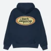 Stussy X Our Legacy Work Shop Oval Hoodie Blue Back Image