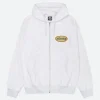 Stussy X Our Legacy Work Shop Oval Hoodie White Front Image