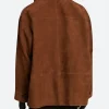 Suede Leather Jacket Back Image