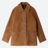 Suede Leather Jacket Front Image