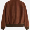 Superman 2025 Lois Lane Suede Leather Jacket Back Image