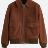 Superman 2025 Lois Lane Suede Leather Jacket Front Image