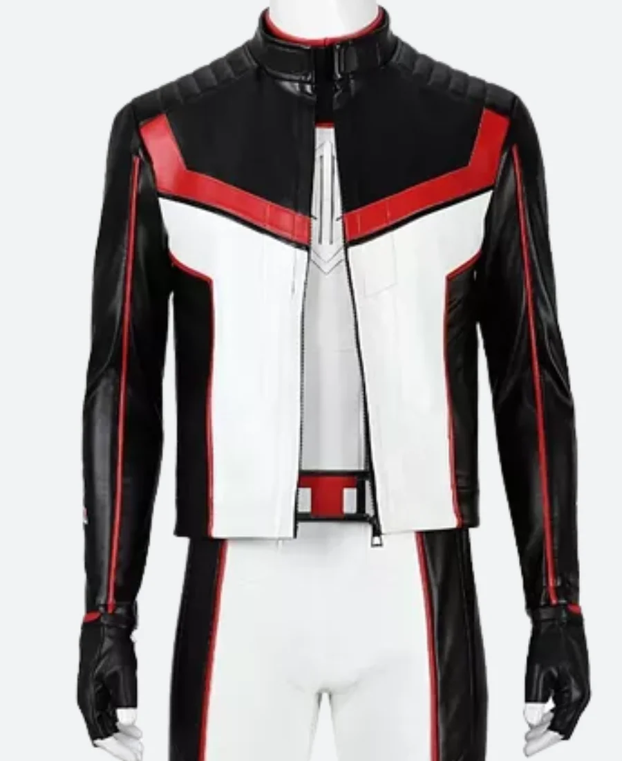Superman 2025 Mister Terrific Leather Jacket Front Image