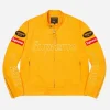 Supreme Vanson Denim Jacket Yellow Front Image