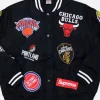 Teams Warm Up Letterman Varsity Jacket Front Image