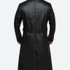 The Grand Budapest Hotel Jopling Leather Trench Coat Back Image