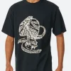 The Survivors S01 Kieran Frilled Neck Lizard T-Shirt Full Image