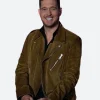The Voice S28 Michael Buble Suede Leather Jacket
