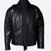 Thunderbolts Bucky Barnes Black Leather Jacket Front Image