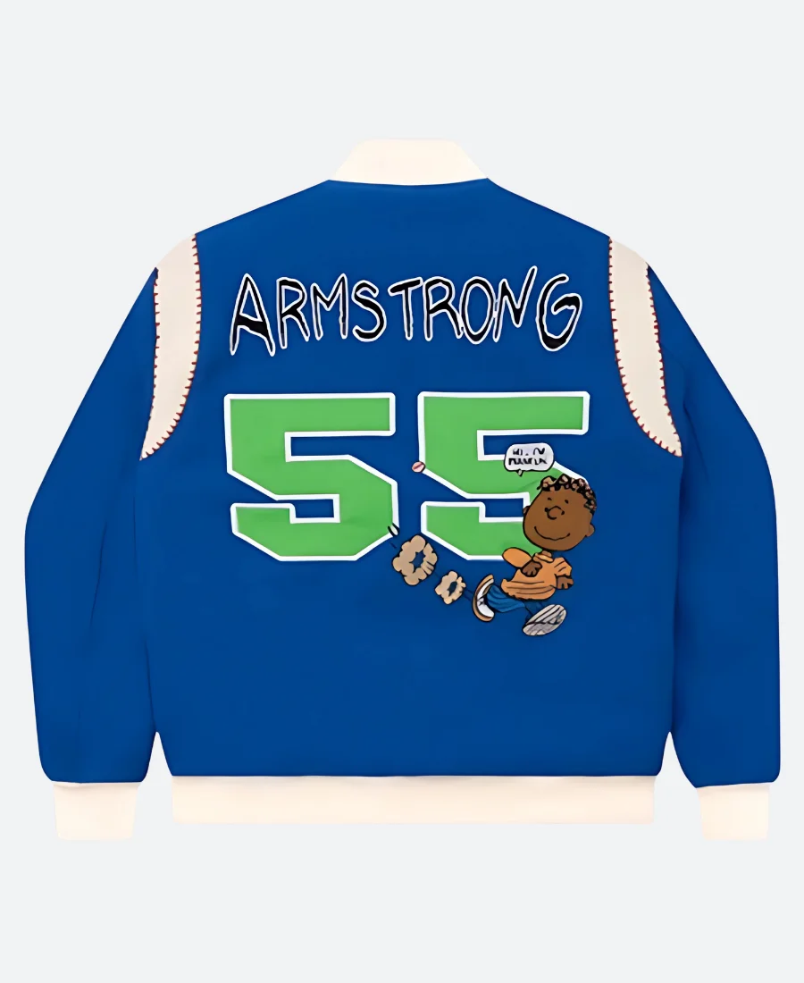 Tier Franklin PEANUTS Varsity Jacket back Image