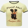 Too Much 2025 Wendy Jones Feed Me Dog T-Shirt Back Image