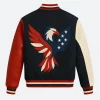 USA Independence Day Varsity Jacket Back Image