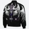 WWE Rhea Ripley X Civil Regime Varsity Jacket Back Image