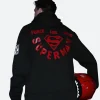 Warner Bros Superman X Force For Good Hoodie Back Image