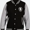 Wednesday Nevermore Academy Varsity Jacket Front Image