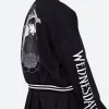 Wednesday Varsity Jacket Back Image