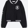 Wednesday Varsity Jacket Front Image
