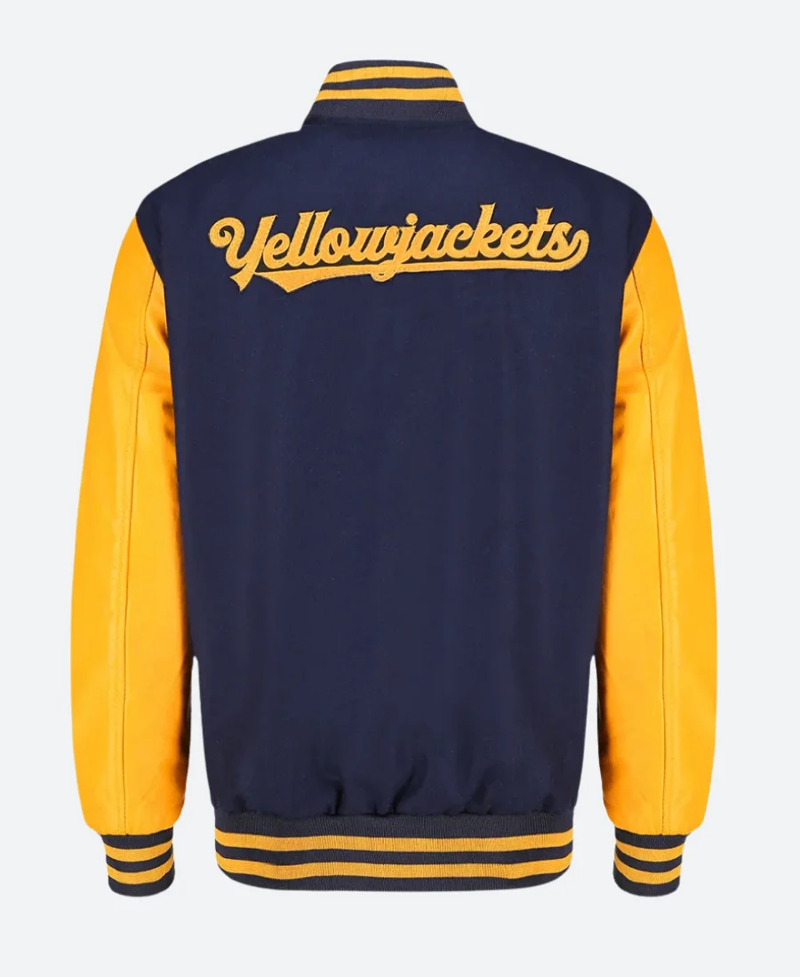 Wiskayok Yellowjackets Varsity Jacket Back Image