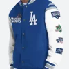 World Series Dodgers G-III Royal Recruit Varsity Jacket Front Image