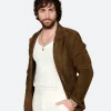 28 Years Later 2025 Aaron Taylor-Johnson Suede Leather Blazer Actor Image
