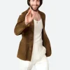 28 Years Later 2025 Aaron Taylor-Johnson Suede Leather Blazer Full Image