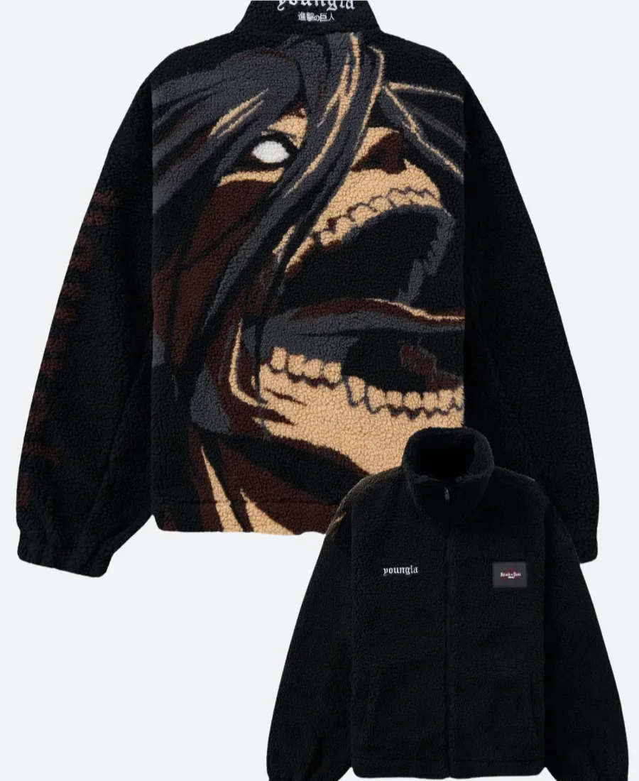 AOT Sherpa Eren Titan Jacket Style 02 Front Image