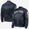 Aaron Tveit Yankees Varsity Jacket Front & Back Image