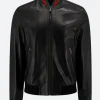 Adam Devine Leather Jacket Front Image