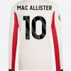 Alexis Mac Allister Liverpool Jersey WhitBack Image