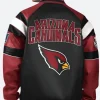 Arizona Cardinals Leather Bomber Jacket Back Image