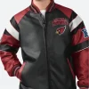 Arizona Cardinals Leather Bomber Jacket Front Image