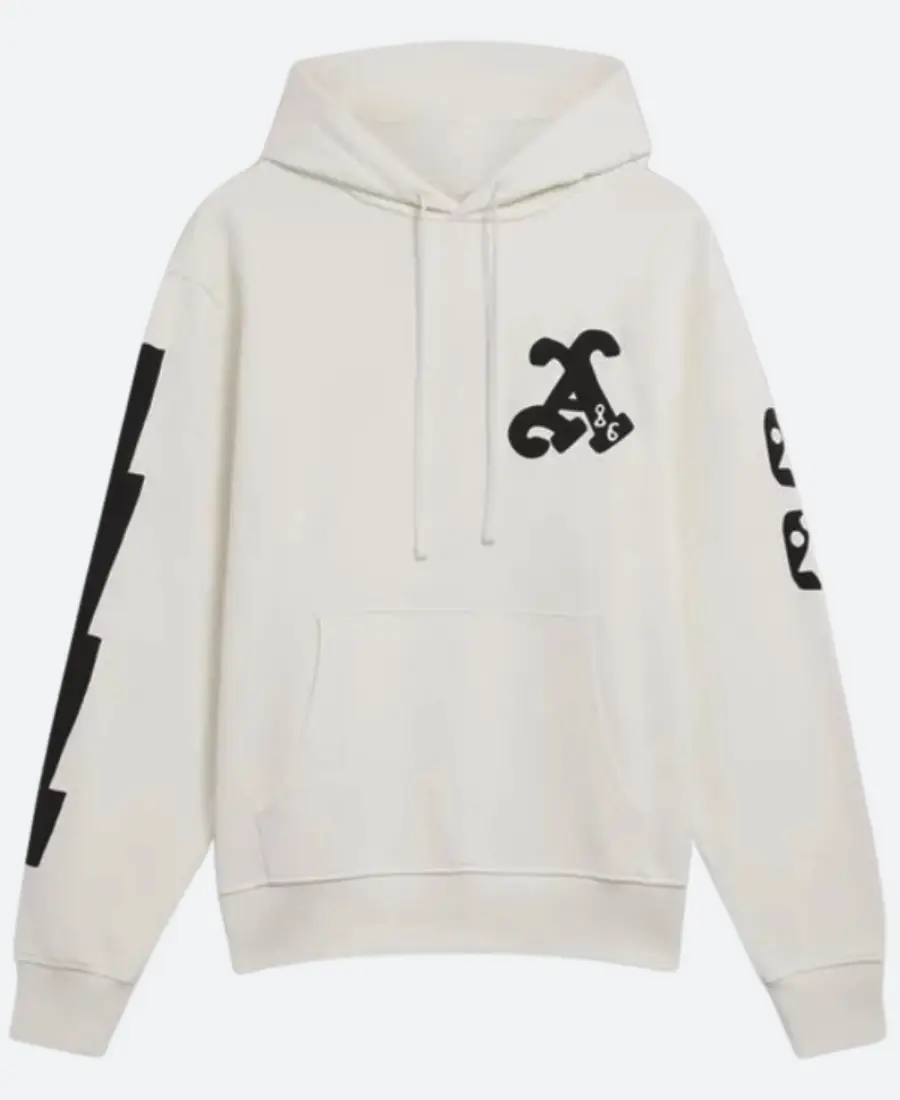 Arsenal N7 White Pre-Historic Hoodie