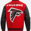 Atlanta Falcons Varsity Jacket Back Image