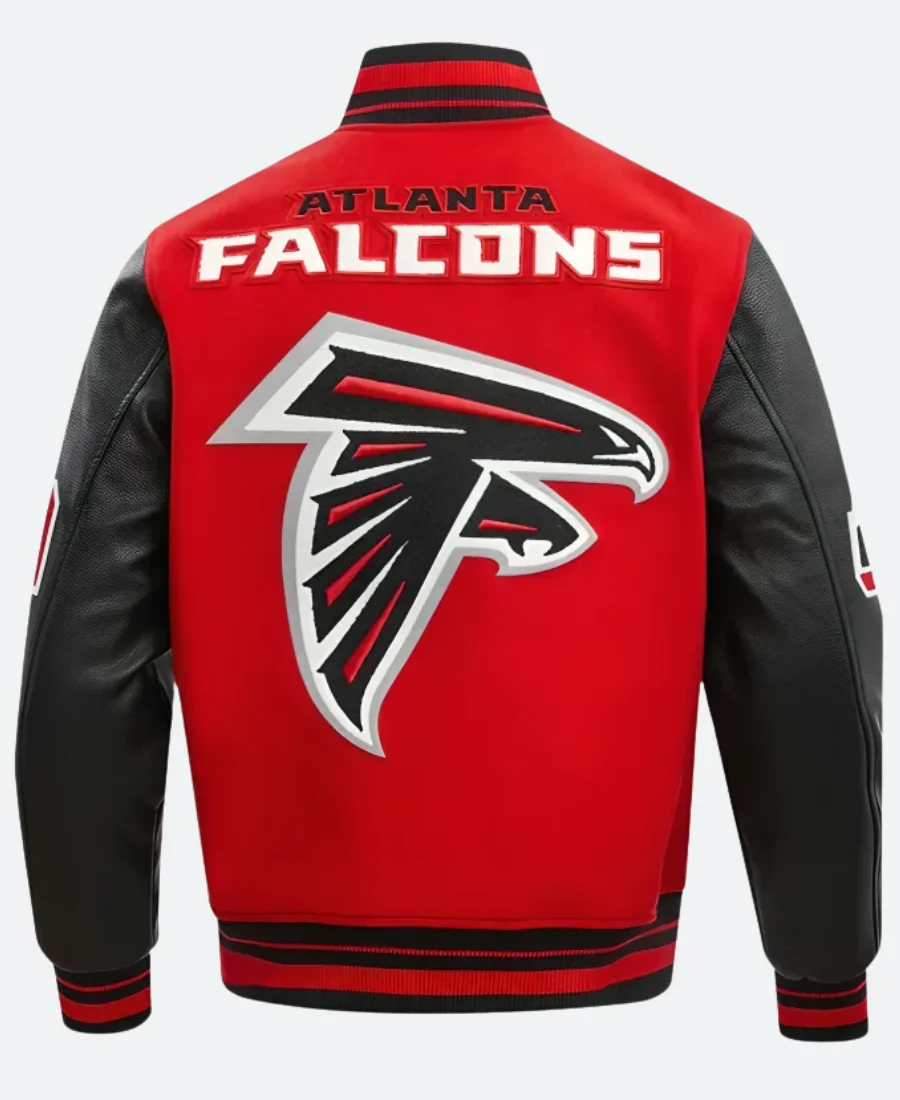 Atlanta Falcons Varsity Jacket Back Image