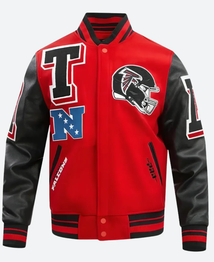 Atlanta Falcons Varsity Jacket Front Image