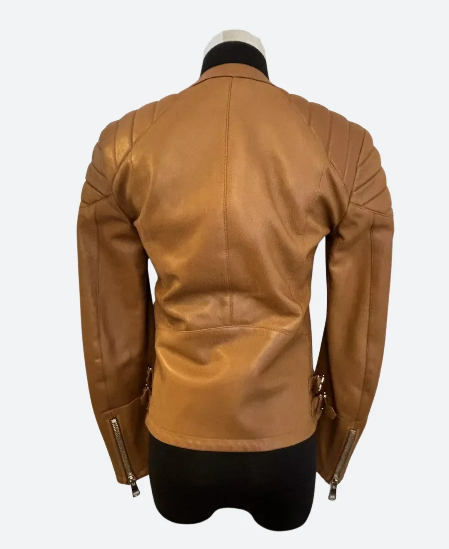 Ballard S01 Renée Ballard Leather Jacket BAck Image