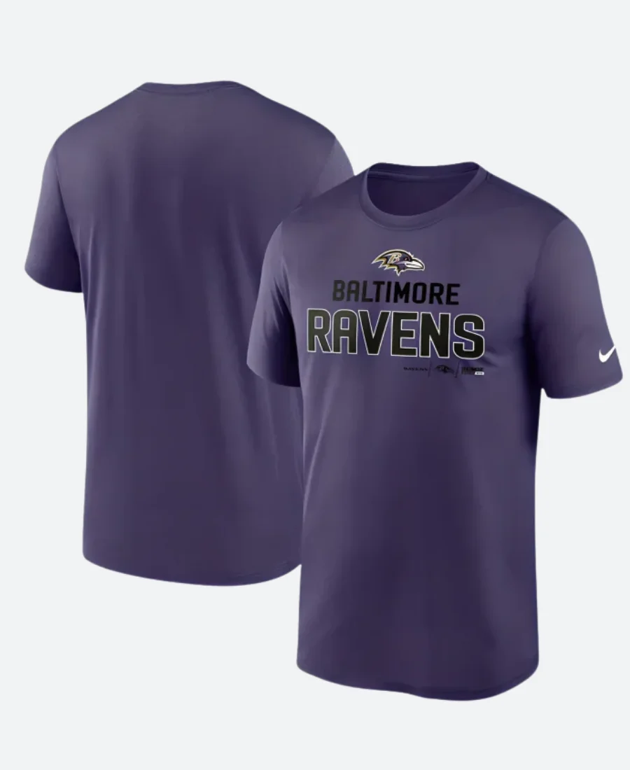 Baltimore Ravens T-Shirt Front & Back Style 01 Image