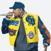 Breezy Bowl Chris Brown Varsity Jacket Style 01 Front Image