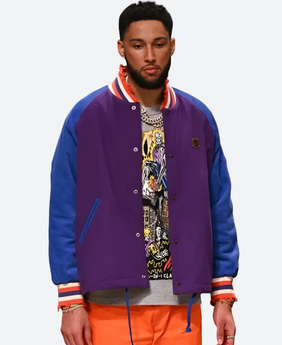 Brooklyn Nets Ben Simmons Varsity Jacket Full Image