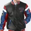 Buffalo Bills Leather Bomber Jacket Front Image