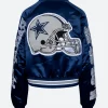 By Way of Dallas Cowboys Varsity Jacket Back Image