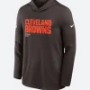 Cleveland Browns Sideline Performance Hoodie Front Image