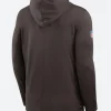 Cleveland Browns Sideline Performance Hoodie back Image