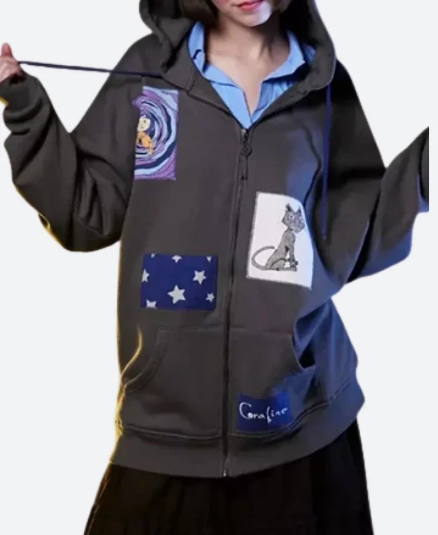 Coraline Jones Hoodie Front Imafge
