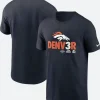Denver Broncos T-Shirt Style 01 Front & BAck Image